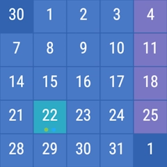 日历小工具：月份 + 日程